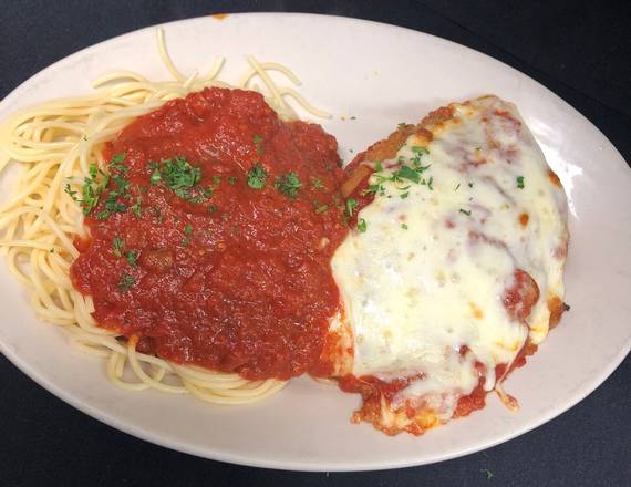 Order Chicken Parmigiana food online from Scarpino's Family Restaurant store, Bradenton on bringmethat.com