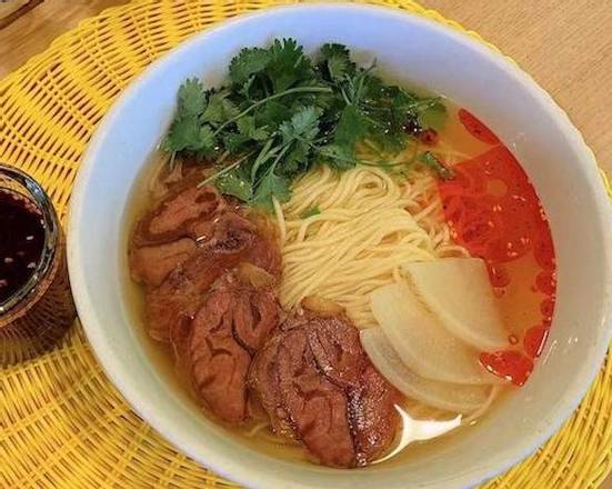 Order Sirloin Noodle Soup(招牌清汤牛肉拉面） food online from Green China Grill store, San Diego on bringmethat.com