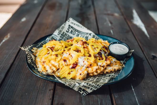 Order Waffle Cheese Fries food online from Walk-On Sports Bistreaux store, Tallahassee on bringmethat.com