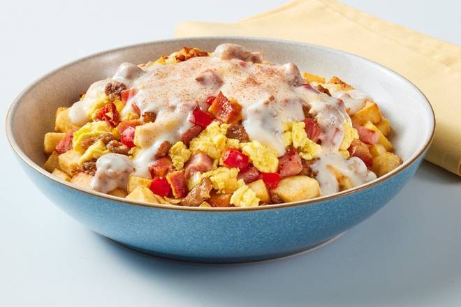 Order Three Smothered Piggies food online from Village Bowls store, Brighton on bringmethat.com
