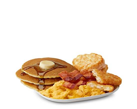 Order Big Breakfast with Bacon & Hotcakes food online from Mcdonald store, Shreveport on bringmethat.com