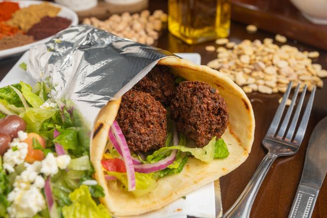 Order Falafel Sandwich food online from Kabob Xpress store, Evansville on bringmethat.com
