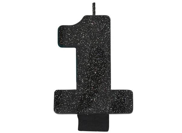 Order Numeral Black Glitter Candles food online from Lb Cake Stop store, Baldwin Park on bringmethat.com