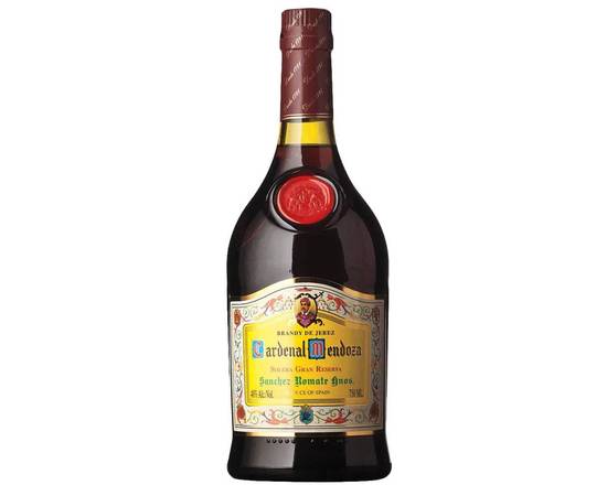 Order Cardenal Mendoza, 750mL brandy (40.0% ABV) food online from Xtra Liquors & Wines store, WEST MIAMI on bringmethat.com
