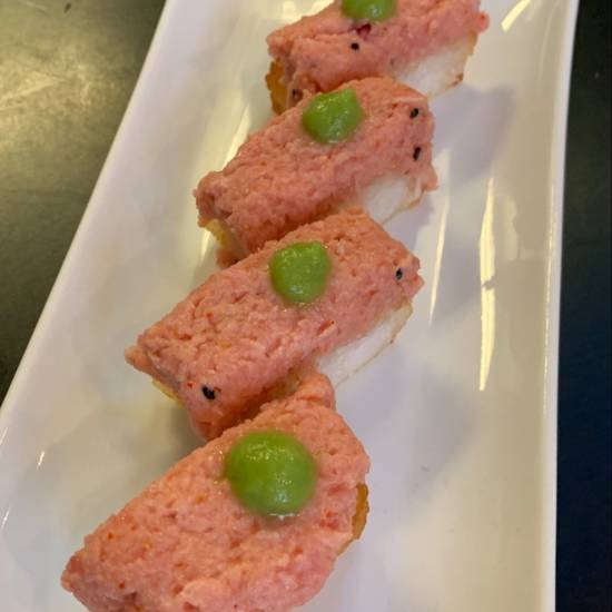 Order Crispy Rice Spicy Tuna food online from Yu-n-mi store, Beverly Hills on bringmethat.com