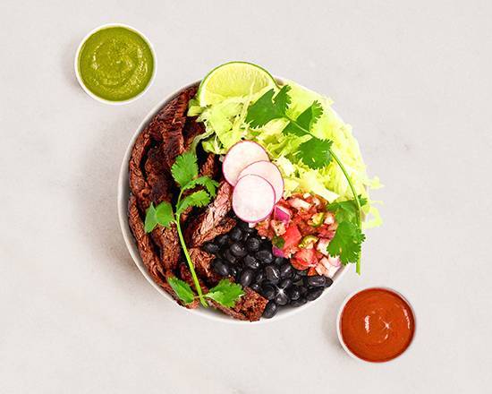 Order Carne Asada Burrito Bowl food online from Blessed Burrito Bowls store, Sherman Oaks on bringmethat.com