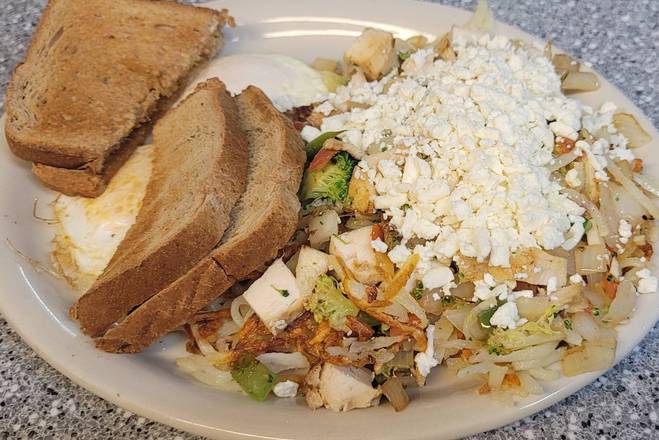 Order Chicken Hippie Breakfast food online from Fleetwood diner store, Ann Arbor on bringmethat.com