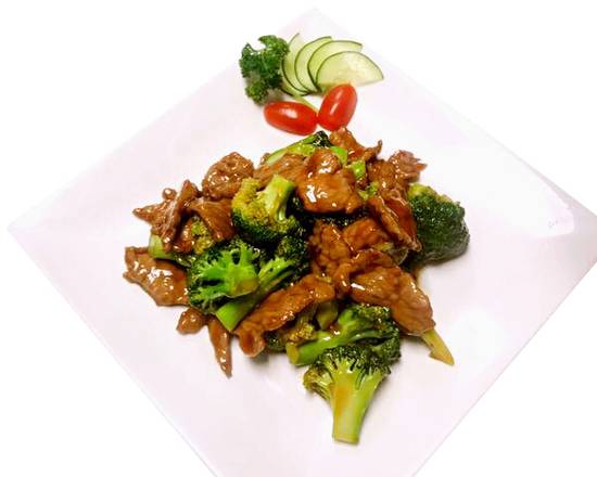Order Broccoli Beef food online from Fuji Sushi Asian Cuisine store, La Porte on bringmethat.com