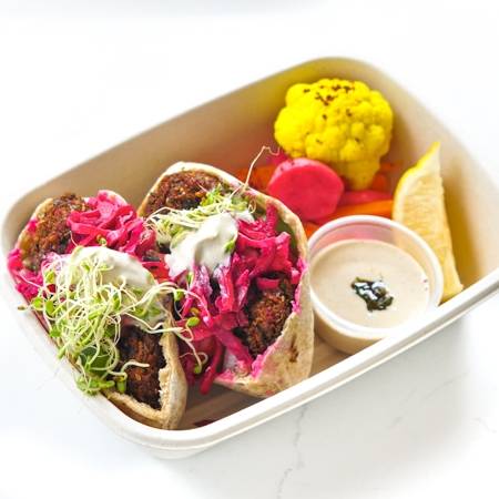 Order FALAFEL PITA SANDWICH food online from Abbale Telavivian Kitchen store, Miami Beach on bringmethat.com