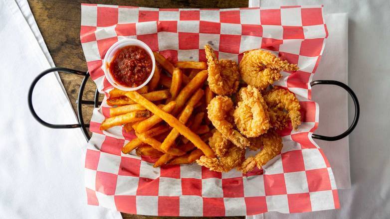 Order Fried Shrimp Basket (8 pcs) food online from Red Crab Juicy Seafood store, Port Saint Lucie on bringmethat.com