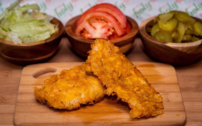 Order Corn Flake Schnitzel food online from Holy Schnitzel store, Roseland on bringmethat.com