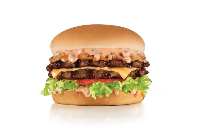 Order California Classic Double Cheeseburger food online from Carl's Jr. store, Whittier on bringmethat.com