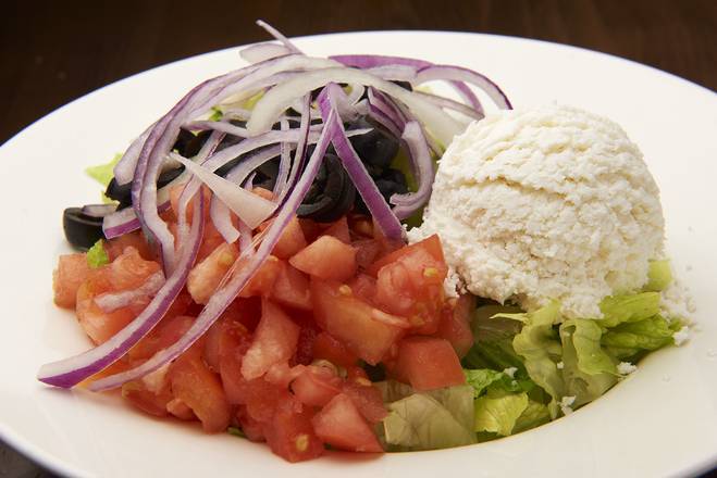 Order Greek Salad food online from Sunflower Cafe store, Lawrence on bringmethat.com