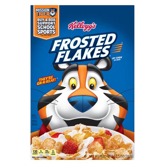Order Kellogg's Original Frosted Flakes Cereal 13.5oz food online from Everyday Needs by Gopuff store, Tampa on bringmethat.com