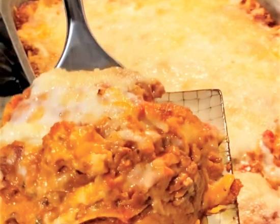 Order SPECIAL! 10+ Layer Cheesy Vegan Lasagna food online from Atlas Monroe store, San Diego on bringmethat.com