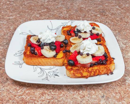 Order 3 Texas French Toast with Topping food online from Freight Street Grill store, Waterbury on bringmethat.com