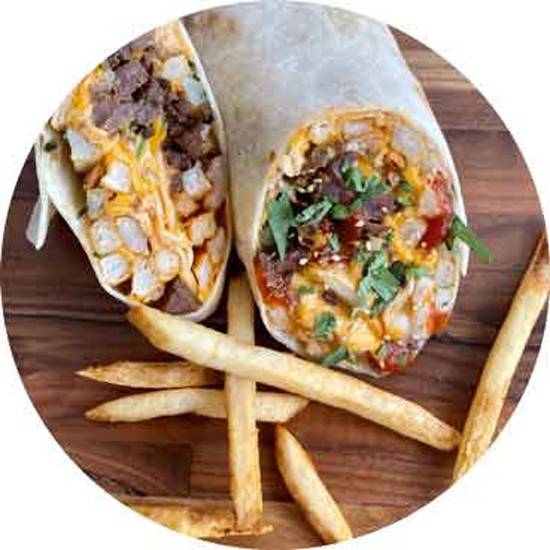 Order Kimchi Fries Ssäm food online from Chi'lantro store, Austin on bringmethat.com
