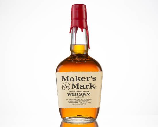 Order Maker's Mark, 750mL bourbon (45.0% ABV) food online from Star Liquor Pavilion store, Riverview on bringmethat.com