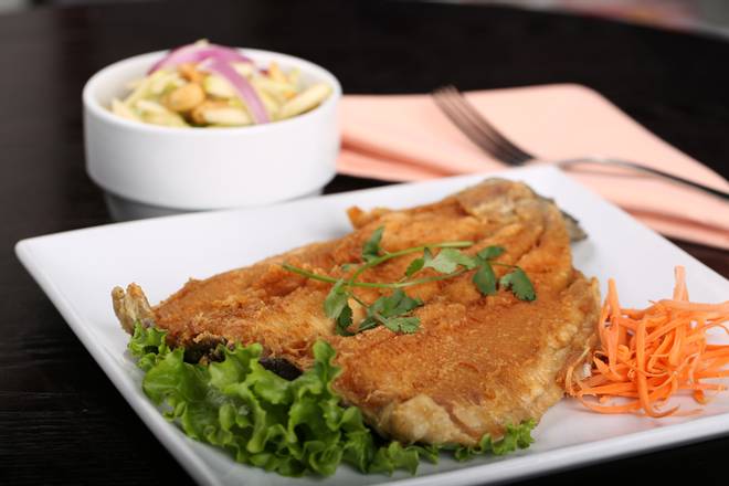 Order Special Crispy Trout food online from Thai By Sushi On Fire store, Fountain Valley on bringmethat.com