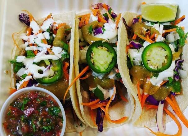 Order Chicken Tacos food online from Homegrown Oregon Foods store, Albany on bringmethat.com