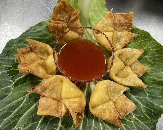 Order A7. Crab Rangoon (6) food online from Captain King's Seafood City store, Memphis on bringmethat.com