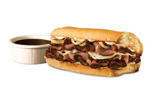 Order French Dip Sub food online from Quiznos Grill store, Denver on bringmethat.com