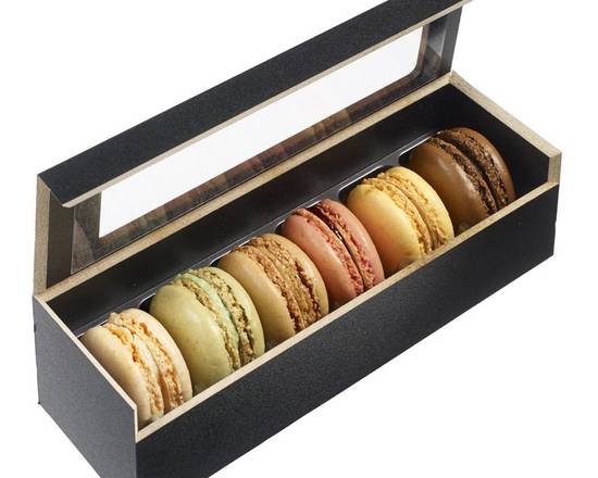 Order Mini Macaron Wooden Box food online from Lb Cake Stop store, Baldwin Park on bringmethat.com