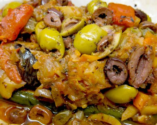 Order Veggie Plaki A la Carte food online from Papa Cristos Taverna store, Los Angeles on bringmethat.com