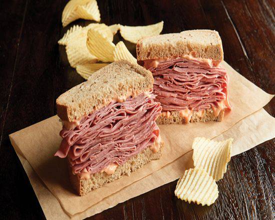 Order Hot Corned Beef Sandwich (Manager's Special) food online from Jason Deli store, Decatur on bringmethat.com