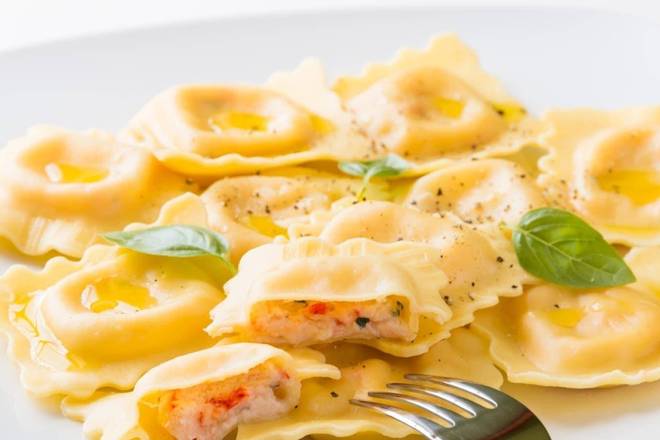 Order Lobster Ravioli Pasta food online from Mama Mia Italian Cuisine store, Knoxville on bringmethat.com