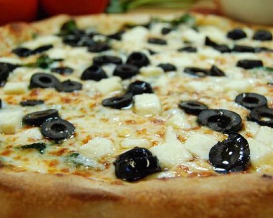 Order The Greek Pizza (12" Medium) food online from Stefano's Pizza store, Mill Valley on bringmethat.com