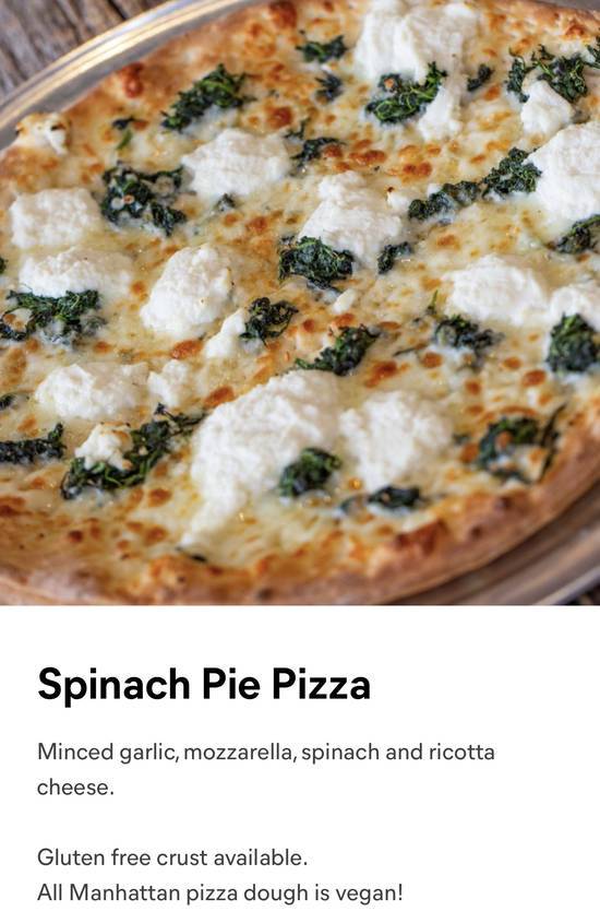 Order Spinach Pie food online from Manhattan Pizza store, Fairfax on bringmethat.com