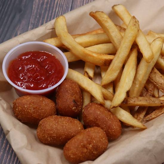 Order MINI CORN DOGS food online from Pepperjax Grill store, Grand Island on bringmethat.com