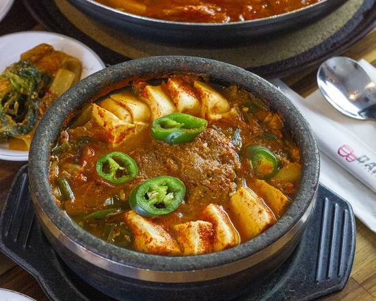 Order Cheonggukjang Jjigae Soup food online from Danji Korean Restaurant store, Centreville on bringmethat.com