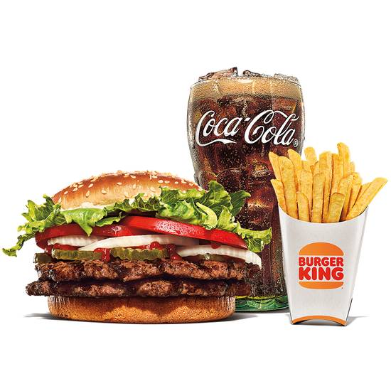 Order Double Whopper Meal food online from Burger King store, Morris on bringmethat.com