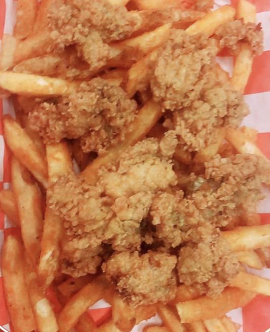 Order Fried Oyster Basket (10 pcs) food online from Cajun Crab Hut store, Saint Augustine on bringmethat.com