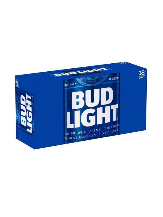 Order Bud Light 18 Pack (4.2 % ABV) food online from Chevron Extramile store, W Sacramento on bringmethat.com