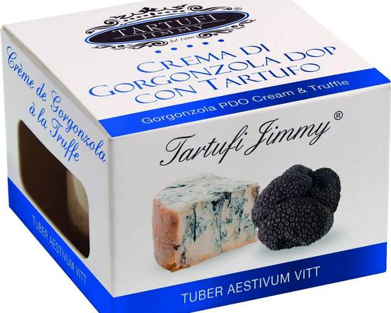 Order Gorgonzola PDO & Black Truffle Cream -90 g / 3.1 oz food online from Francescas Pasta Market & Empanadas store, Aspen on bringmethat.com