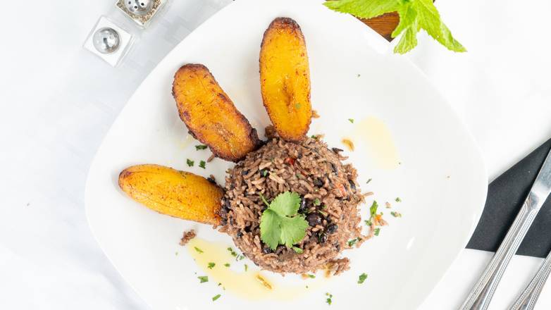 Order Moros & Maduros (Congri) food online from Geo's Cuban store, Seattle on bringmethat.com