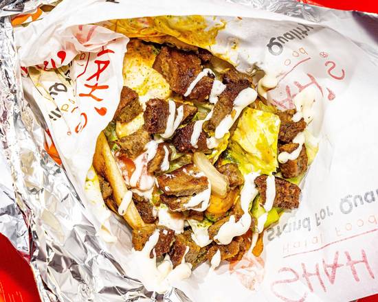 Order Combo Gyro (Mix of Lamb and Chicken) food online from Shah's Halal Food store, Sunnyside on bringmethat.com