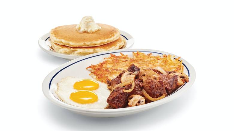 Order Sirloin Steak Tips & Eggs food online from IHOP store, Williamstown on bringmethat.com