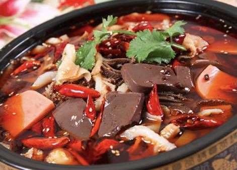 Order 21. Chongqing Style Boiled Blood Curd food online from Mulan Asian Bistro East store, Memphis on bringmethat.com