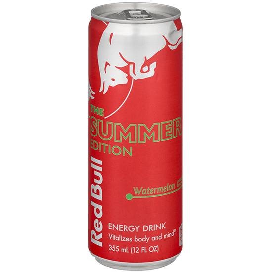 Order Red Bull Watermelon 12oz food online from Casey store, Omaha on bringmethat.com