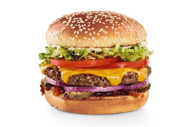 Order NEW! The Impossible™ Cheeseburger food online from Red Robin Gourmet Burgers store, Fayetteville on bringmethat.com