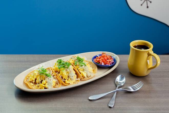 Order Juan's Breakfast Tacos* food online from Snooze Am Eatery store, San Diego on bringmethat.com