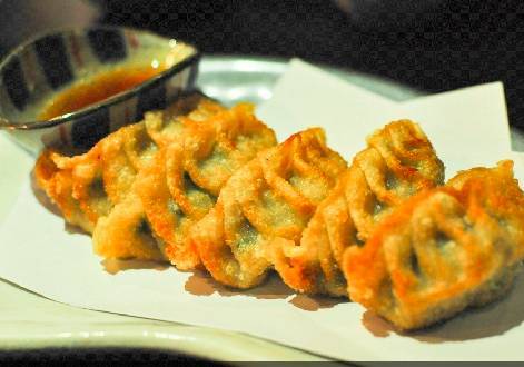 Order Gyoza (6 pcs) food online from Kyoto Sushi & Hibachi - Hammond store, Hammond on bringmethat.com