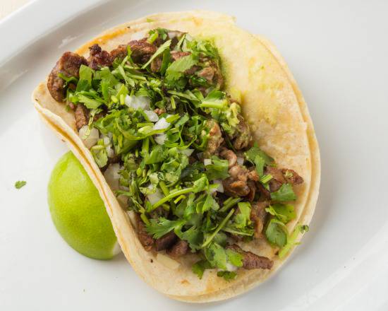 Order Steak Taco (Bistec) food online from Tacos El Paisanito store, New York on bringmethat.com