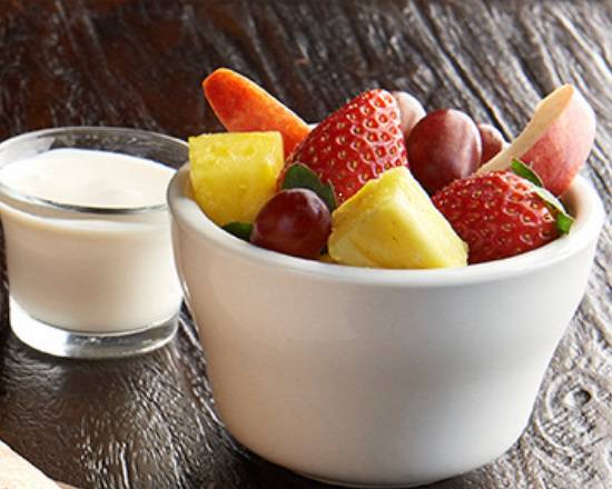 Order Fresh Fruit Cup with Dip (210 cal) food online from Jason Deli store, Decatur on bringmethat.com