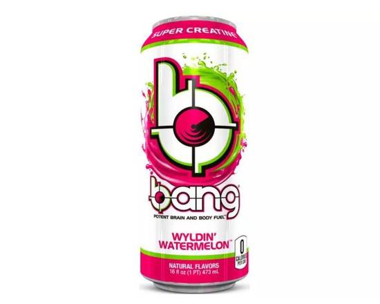 Order Bang Energy Drink - Wyldin' Watermelon (16 oz) food online from Glenrose Liquor & Mini Mart store, Glendale on bringmethat.com