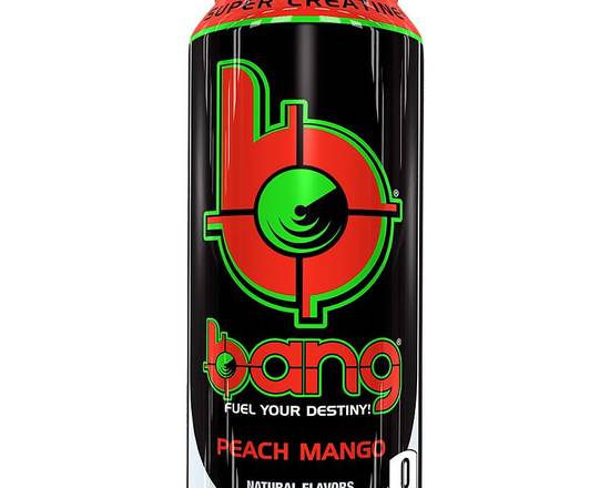 Order Bang Energy 16oz Peach Mango food online from Fresko Market store, Miami on bringmethat.com
